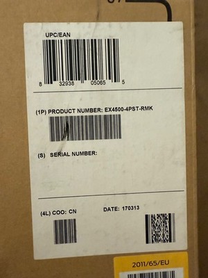 Juniper EX4500-4PST-RMK 4-Post Rack Mounting for 2U switches QFX10002 Original