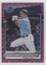 2020 Donruss Optic Rated Rookies Pink Velocity Prizm 69/199 Yoshi Tsutsugo 0wn1