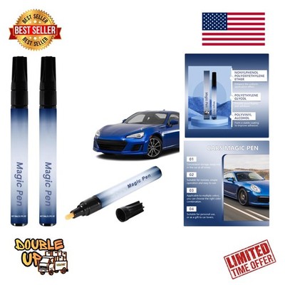 Magic Car Scratch Remover Pen - Quick Fix for All Paint Colors, Pack of 2