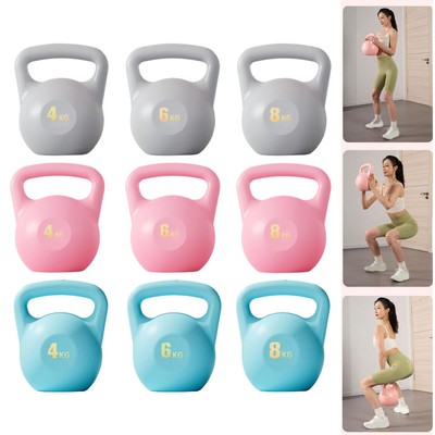 Kettlebell Rempli D'eau Pour Femme, Entraînement Des Hanches, Entraînement De Force De Squat Profond, Yoga, Sports, Fitness, DumbHavana, PE, 2 Kg, 4 Kg, 6 Kg, 8kg