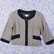 Pendleton Virgin Wool Blazer Jacket Womens Size 10 Blue Button Up