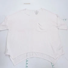 American Eagle Outfitters Soft & Sexy Plush Blouse Top Womens Medium White