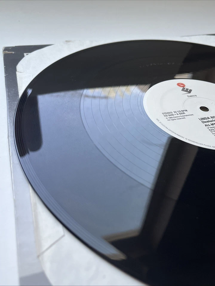 Linda Ronstadt Feat Aaron Neville: ALL MY LIFE, 1989 Electra 12' Promo, Vintage - Image 2 of 4