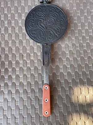 Jötul Krumcake Waffeleisen Gusseisen Vintage Norwegen Jøtul