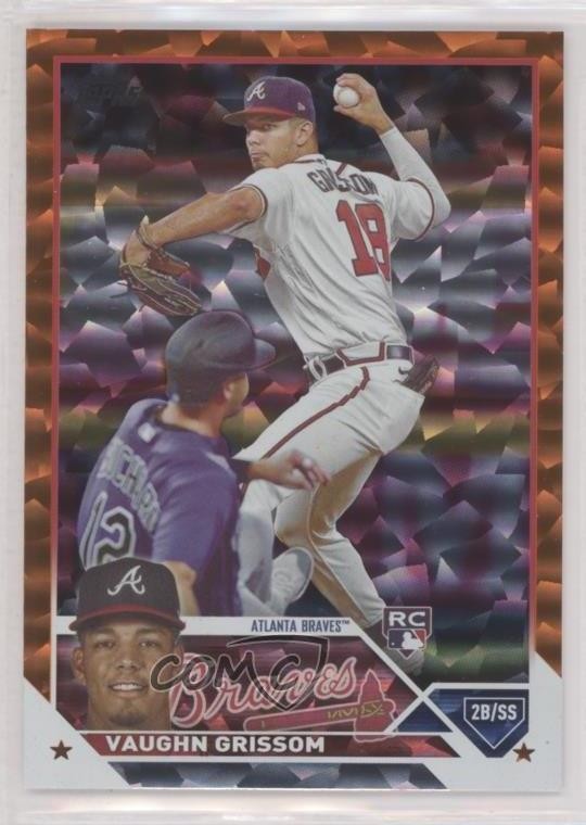 2023 Topps Series 1 Orange Foil /299 Vaughn Grissom #275 Rookie RC 0g27