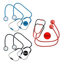 2Pcs Kids Stethoscope Toy Plastic Simulated Model Doctor Kit Cosplay Costume
