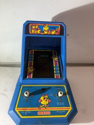 Rare VTG 1981 Coleco Miss Ms PAC MAN Tabletop Mini Arcade Excellent Works