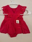 Red lace romper, size 6- 12 months, cute for July 4th. — photo 2