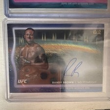 Topps UFC Midnight Autograph 4-Card Lot Pereira, Reyes, Brown, Cejudo