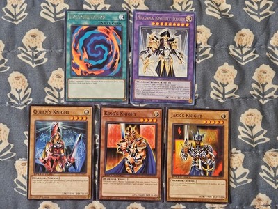 Arcana Knight Joker King's Queen's Jack's Knight  Set + Polymerization Yugioh
