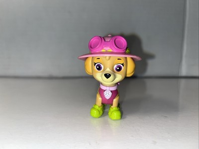 2.3'' Tall Nickelodeon Paw Patrol  Skye Pink Dog Safari hat and goggles figure