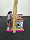 Saul Montesinos MexicanFolk Art Day of the Dead Clay Catrina Skull Vendor Signed — photo 3
