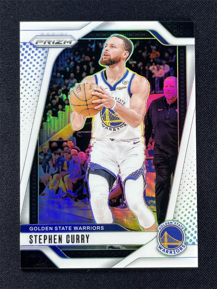 2024-25 Panini Prizm Stephen Curry #134 White Prizm Color Match Warriors /175