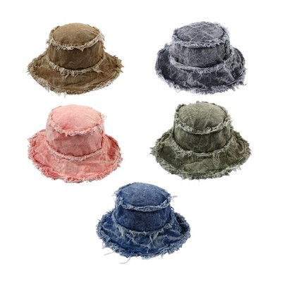 Woman Vacation Spring Bucket Hat Breathable Fisherman Hat Visors Hat for