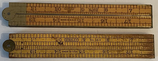 Vintage STANLEY No.62 Rule Ruler Sweetheart Era 1920 35 New Britain CT & no.163!
