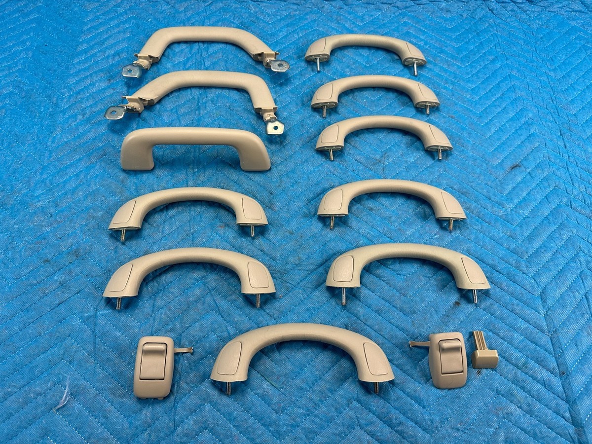 OEM Lexus GX470 Roof Assist Grip Handle w/ Hooks Ivory:LH00 13pc