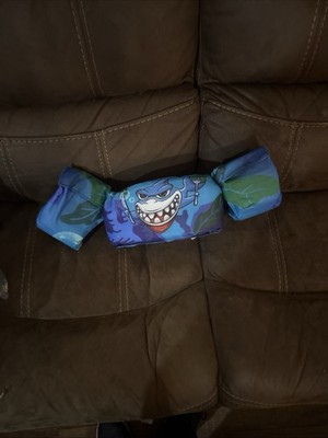 Shark Kid Life Jacket Swim Aid Vest &Arm Band Floatie 20-30 Lbs