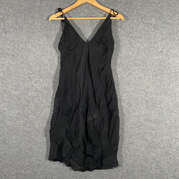 Backstage Dress Womens 2XS Black A Line Tiered Coastal Midi Evening Cocktail