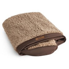 Washable Dog Bed Cover - Large Size Plush Fleece Cover for Orthopedic Egg Cra...