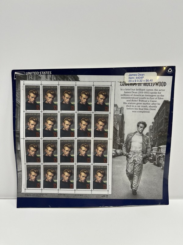 JAMES DEAN LEGENDS OF HOLLYWOOD USPS Item 4404P