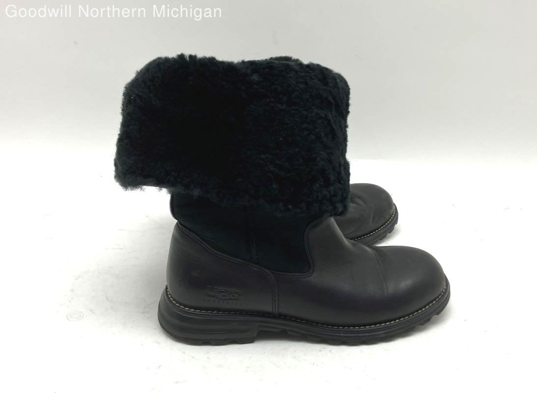 UGG Australia Black Solid Mid-Calf Boot Boot Wome… - image 1