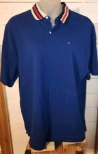 Vintage Tommy Hilfiger Polo Shirt XXL Blue Red White Cotton