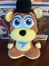 Five Nights at Freddy's Security Breach Glamrock Freddy Bear Stuffed Plush 8"