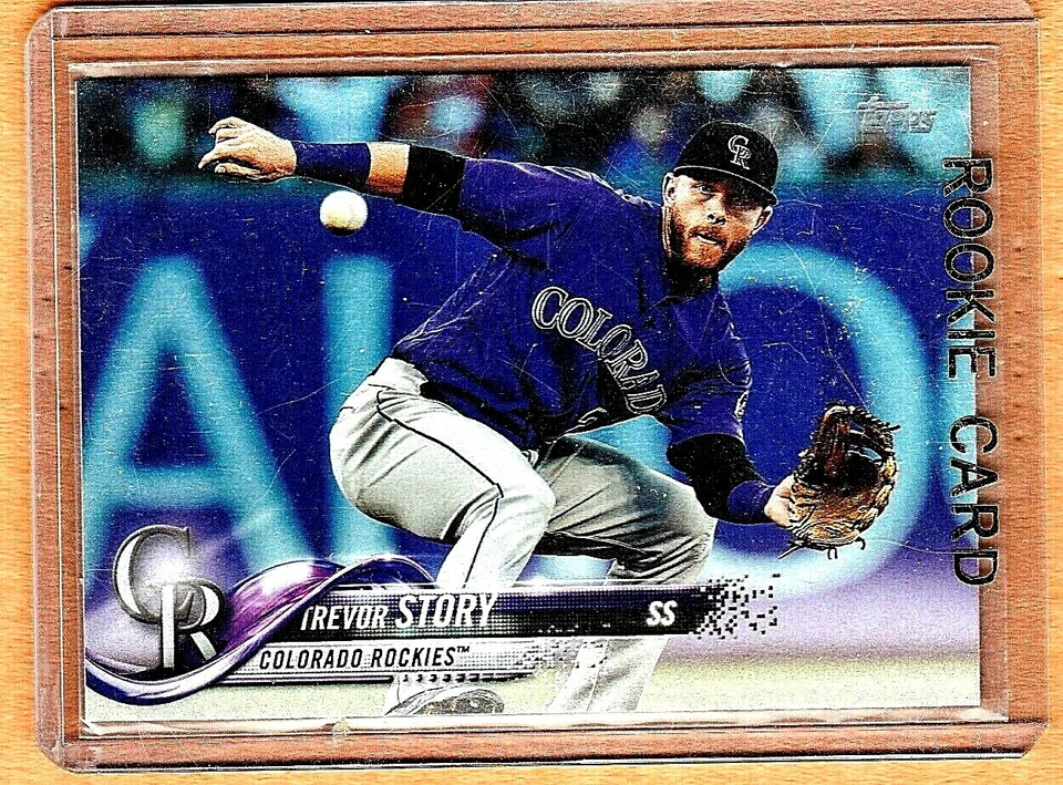 2018 TOPPS SERIES 1"TREVOR STORY" ++RAINBOW FOIL++COLORADO ROCKIES++ - Image 2 of 3