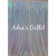  2 Iridescent 6ftx8ft Sequined Backdrop Wedding Party Decorations