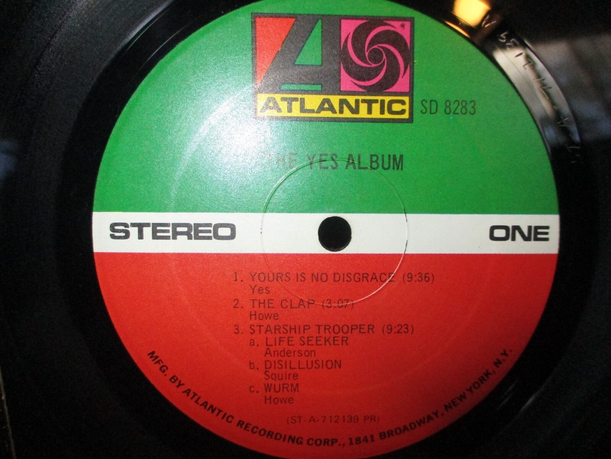 1971 YES The Yes Album G/F US LP Atlantic SD 8283 Preswell Prog