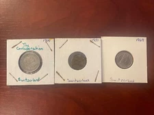 Switzerland Coin Lot (3) - Great Coins - See Pictures