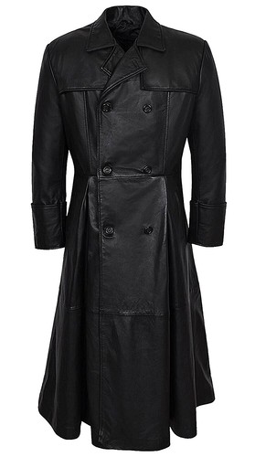 ジャケット・アウター 00s LAMB LEATHER TRENCH COAT ARCHIVE Y2K archive Leather Coat Black y2k Lamb Skin Black Sheepskin Leather