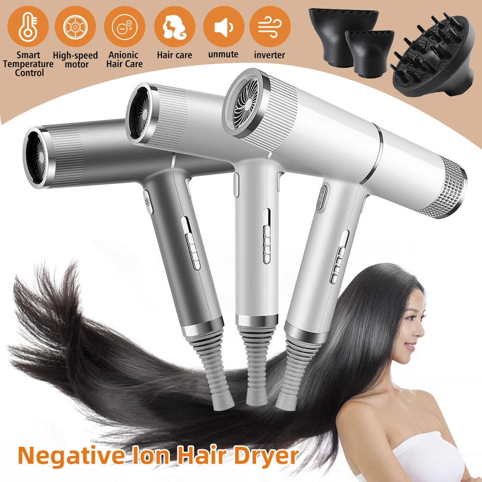 Professional Ionic Hair Dryer, 2000W Fast Drying High-Speed Low Noise Blow Dryer - Image 3 of 4