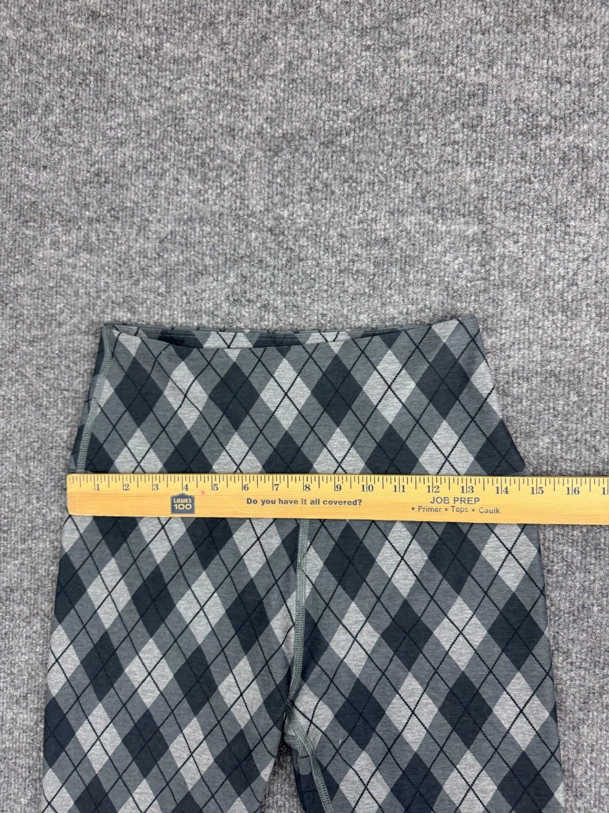 beyond-yoga argyle print ankle skinny leggings
