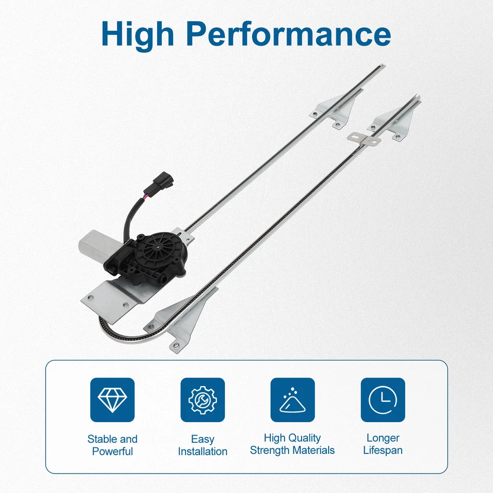 Regulador de ventana de pasajero delantero base Peterbilt 379 2003-2005 con motor Foto 3 de 4