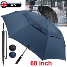 Extra Large 68" Golf Umbrella Automatic Windproof Wind Vented Canopy Storm XXL