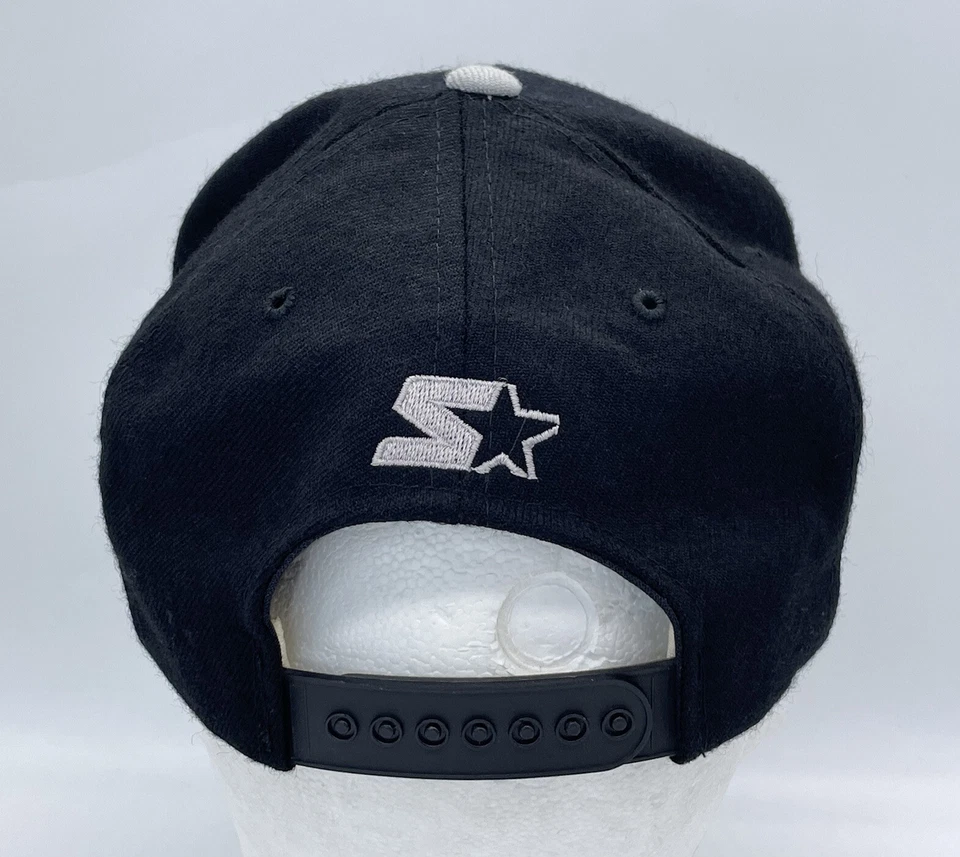 Vintage Starter NHL LA Kings Black/Silver Snapback Adjustable Hat Cap 100% Wool - Image 3 of 4