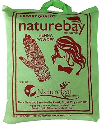 NatureBay Naturals 100% Pure Henna Powder For Natural Hair(cloth filtered)(400g)