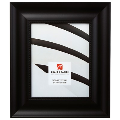 Craig Frames Impression Ornate, 2.75'' Traditional Black Picture Frame