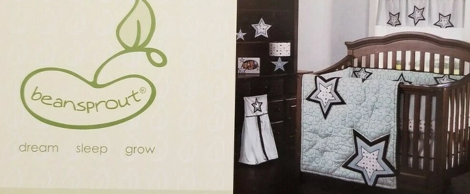 Sábana bajera ajustable Bean Sprout Mod Star nueva en paquete Foto 2 de 4
