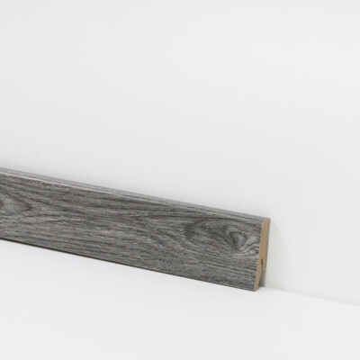 Equipped 58mm Sockelleiste 8058-L grau dunkelgrau, MDF Fußleiste Randleiste