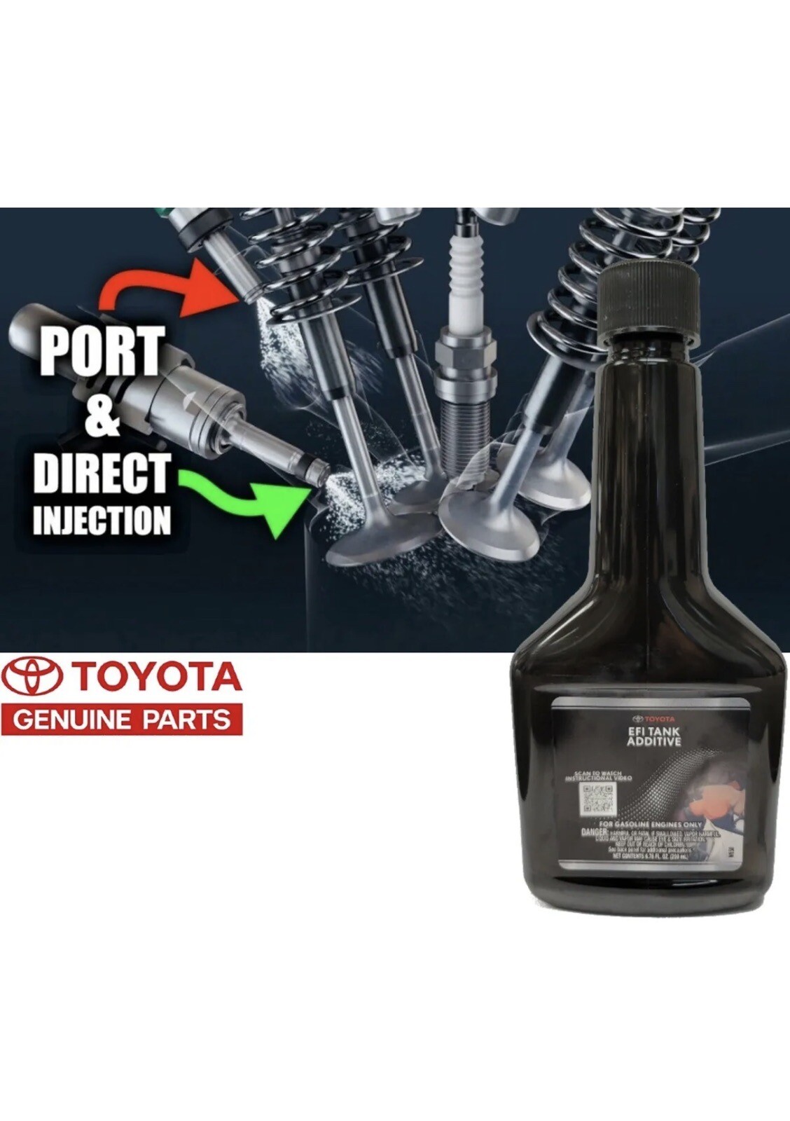 TOYOTA FUEL EFI TANK ADDITIVE 6.76 FL.OZ GENUINE 3 PACK FREE SHIPPING