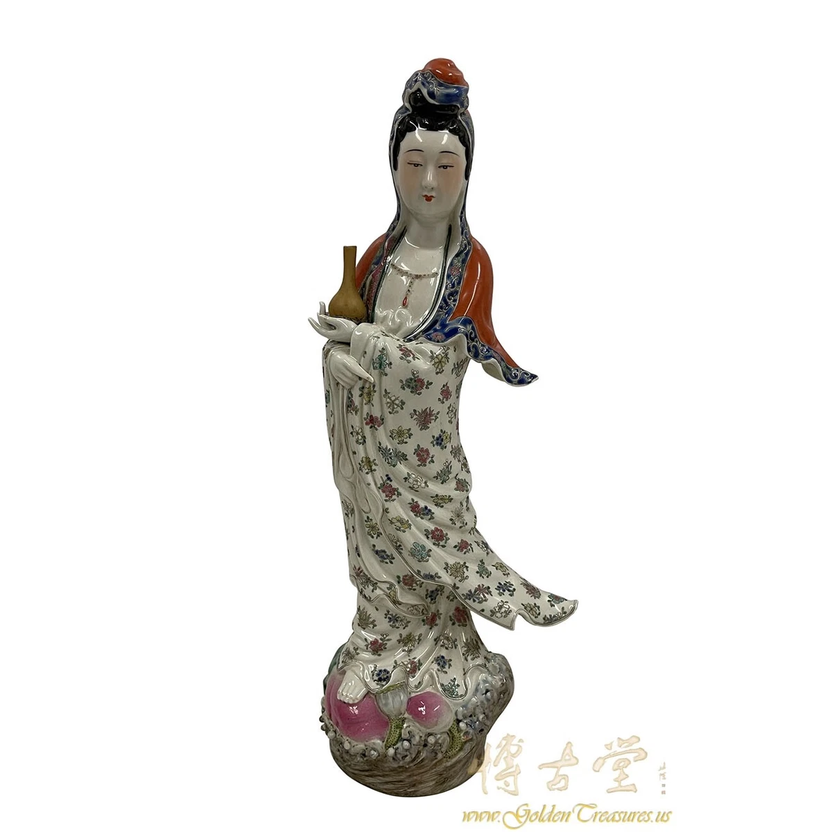 陶瓷古董中国Kwan-殷雕像、雕像| eBay