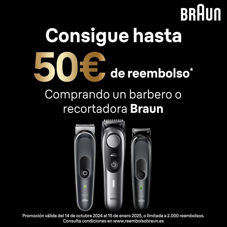 Nuevo Braun MGK7450, Recortadora Corporal Inalámbrica 11 en 1 Todo en Uno para Hombres - Envío Gratuito Foto 3 de 4