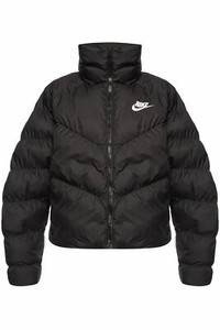 nike black and white puffer jacket