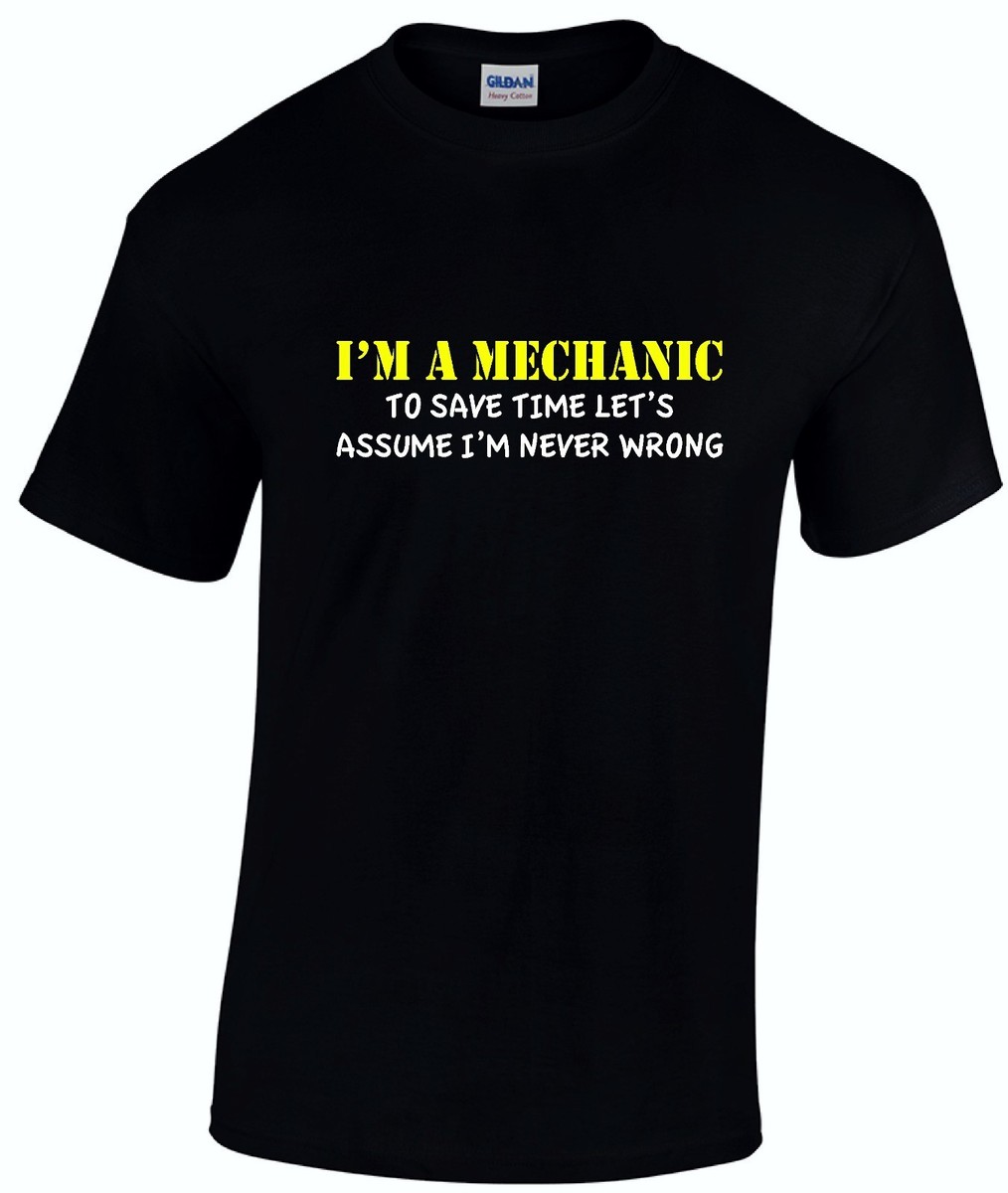 Funny Mechanic T-Shirt For Men - Graphic Tee, 100% Cotton, Printed In USA - View #3