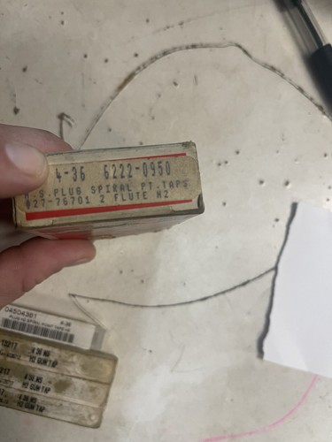 Lot of Spiral Point Plug Taps 4-36 - See pictures/desc - Picture 2 of 3