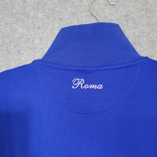 Giacca uomo Ellesse Roma Track Top blu medio bianco EM00117 retrò sport - Foto 12 di 14