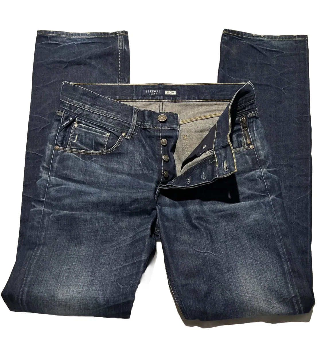JEAN HOMME TIFFOSI JEANS MODELE BRODY TAILLE US 34 FR 44 COUPE DROITE