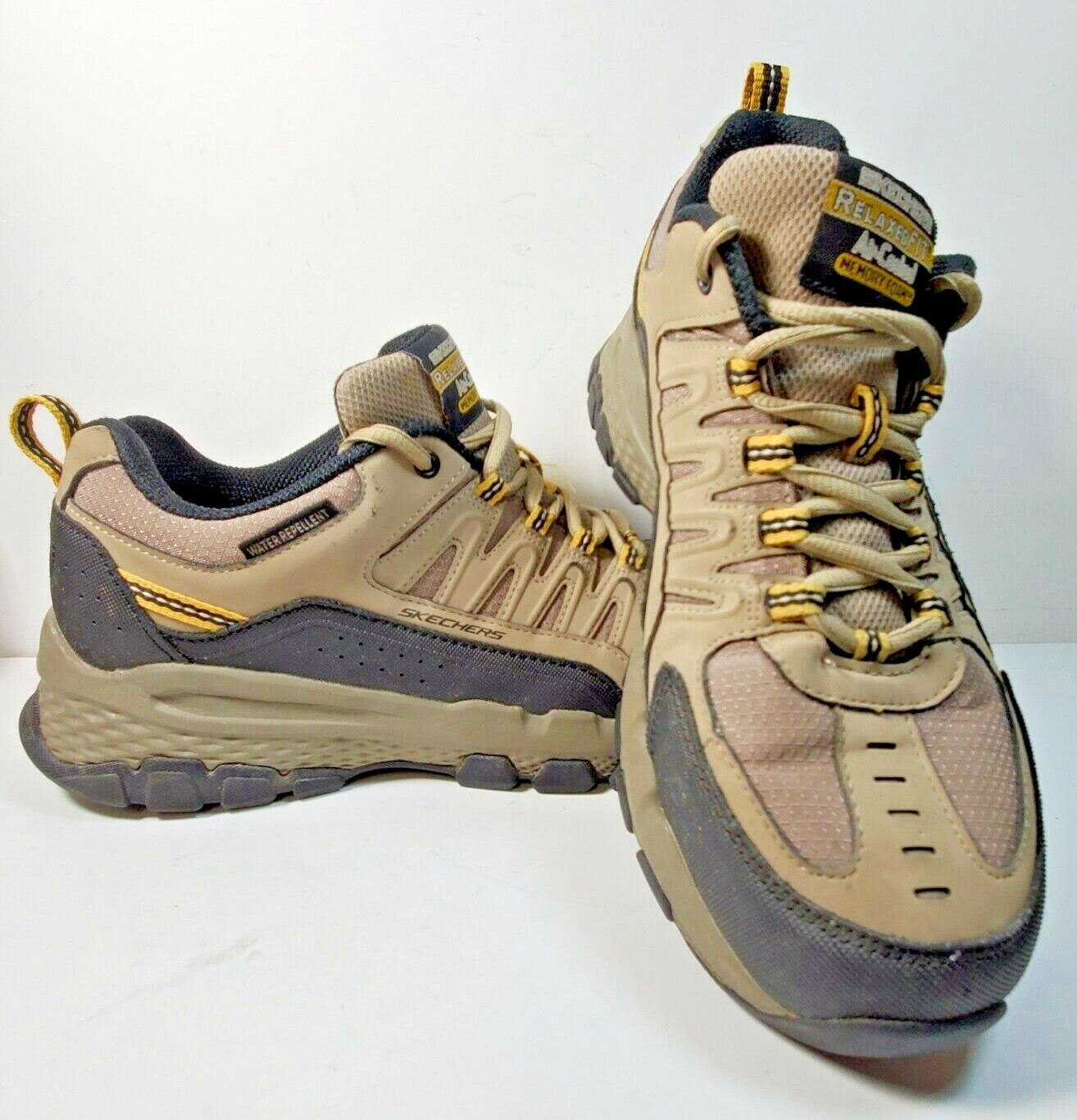 skechers memory foam olive